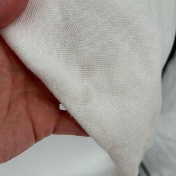 Women's Champion Reverse Weave Hoodie Sweatshirt White L - Picture 9 of 11